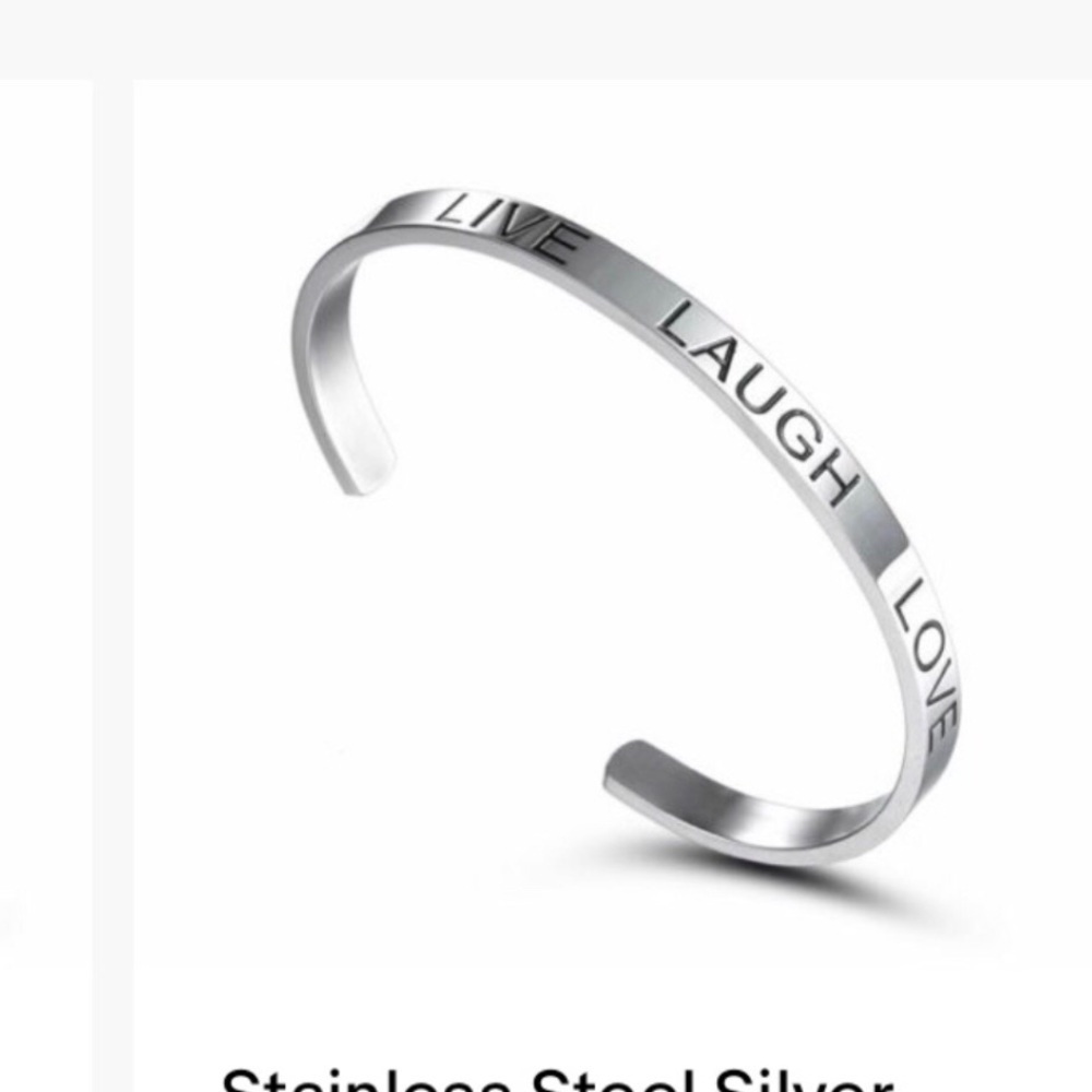 New inspirational quotes stainless steel bracelet